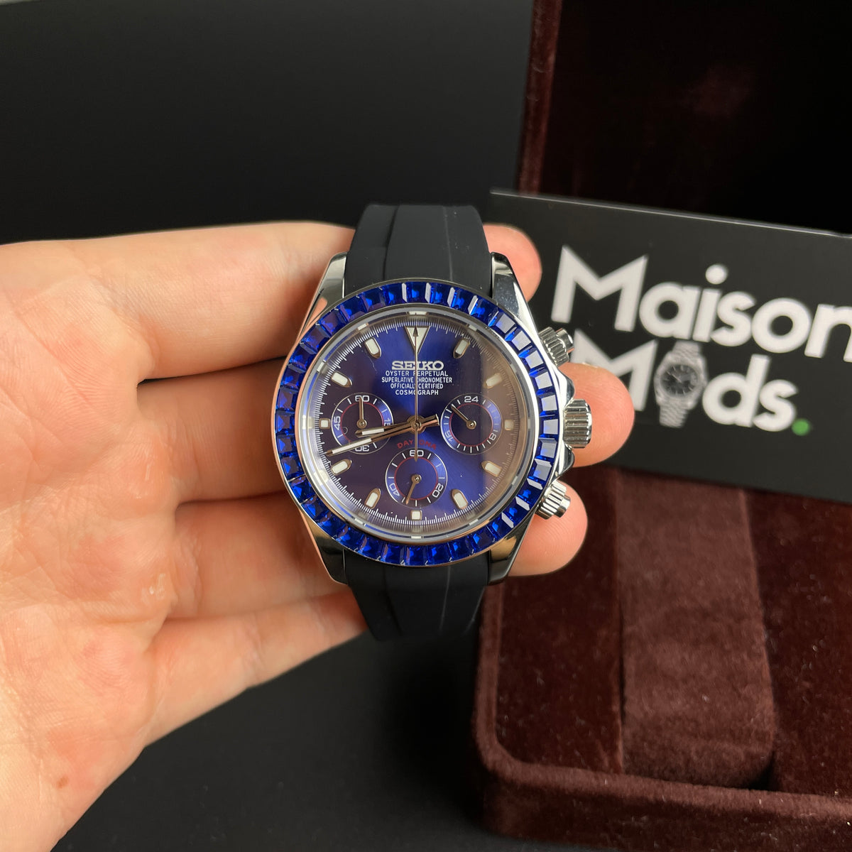 SEIKO MOD Daytona | Blue Sapphire Oysterflex