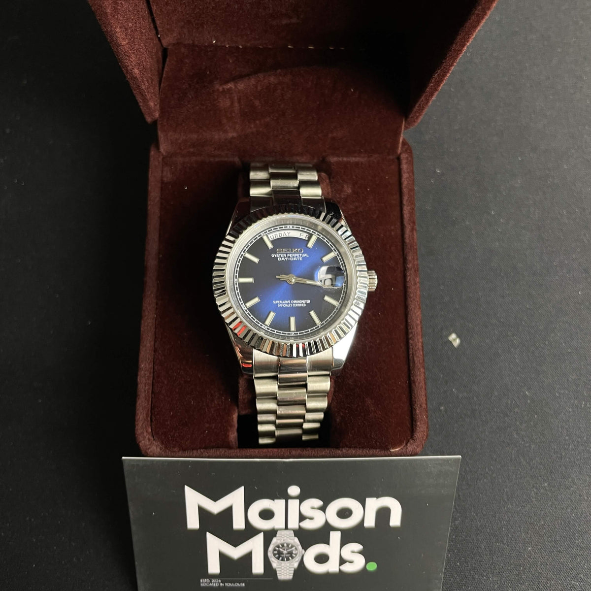 SEIKO MOD Day-Date | Bleu Nuit