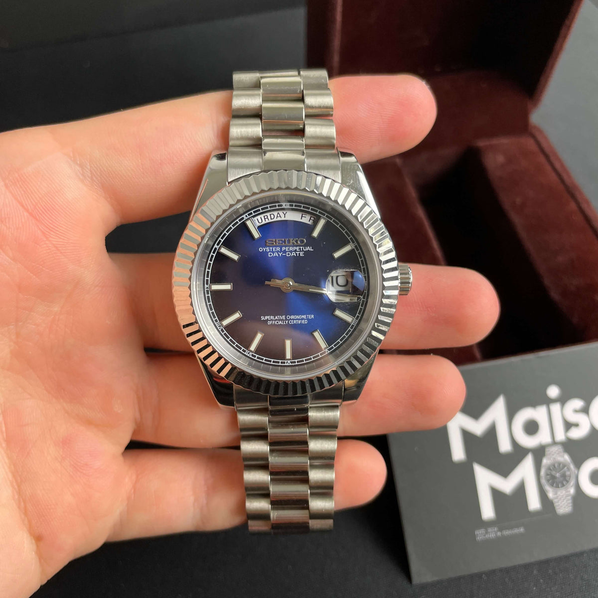 SEIKO MOD Day-Date | Bleu Nuit