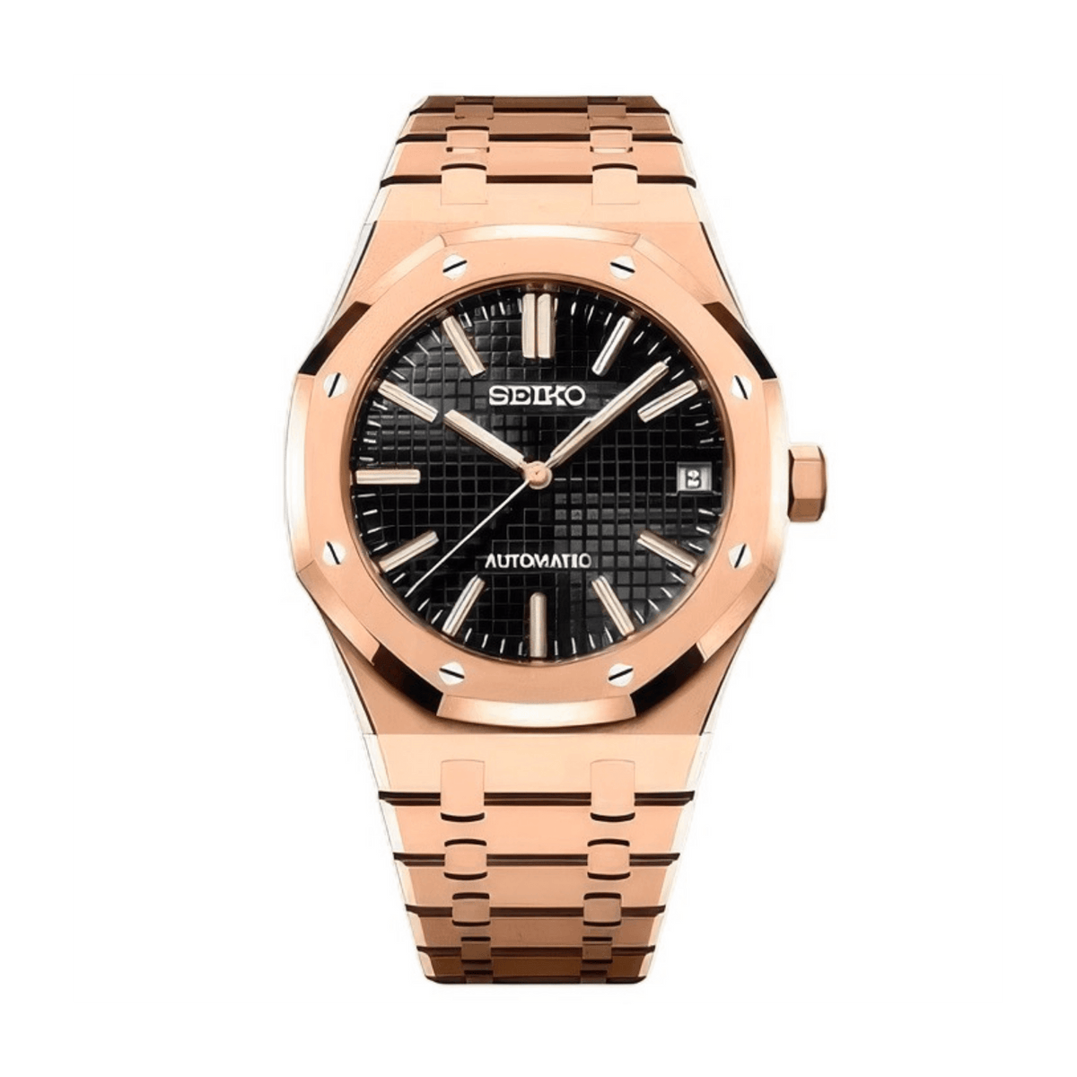 SEIKO MOD Royal Oak | Or Rose - Maison Mods