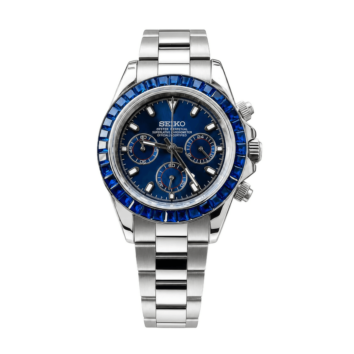 SEIKO MOD Daytona | Saphire Bleu - Maison Mods