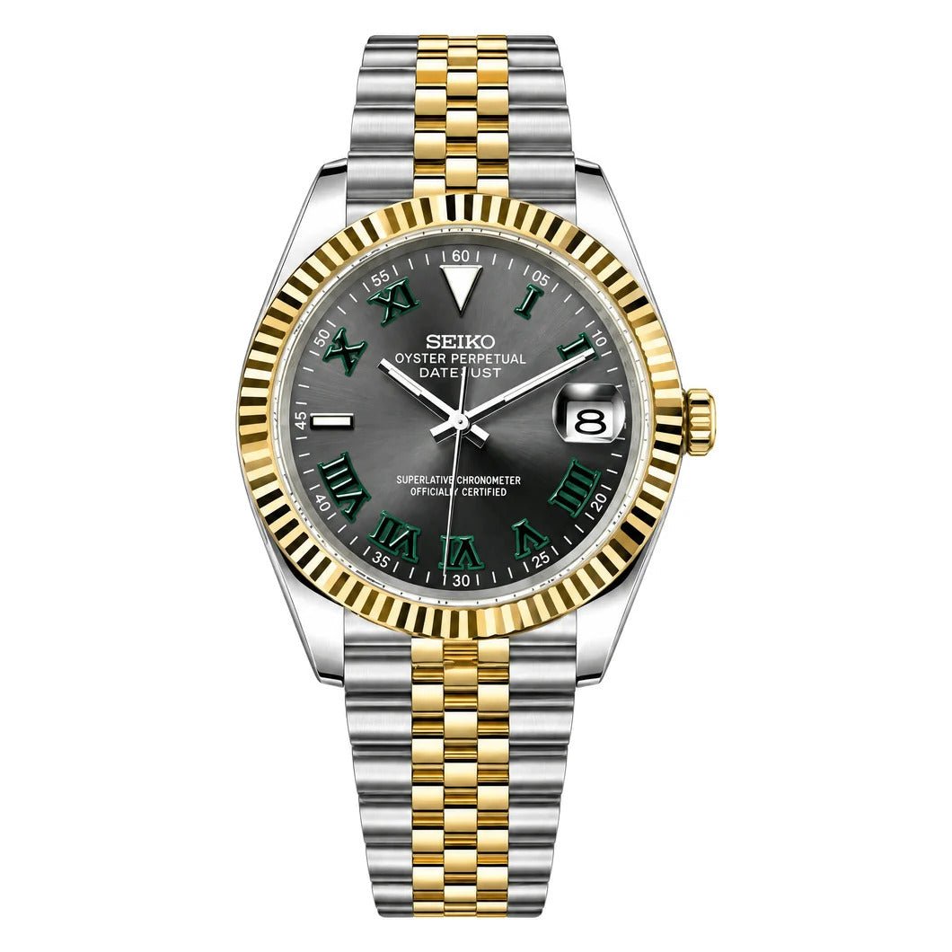SEIKO MOD Datejust | Wimbledon & Or - Maison Mods