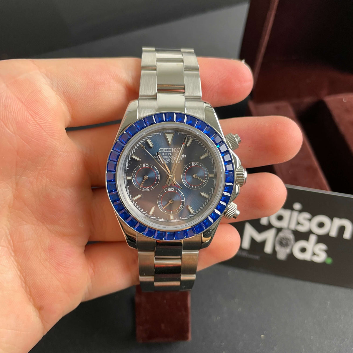 SEIKO MOD Daytona | Saphir Bleu