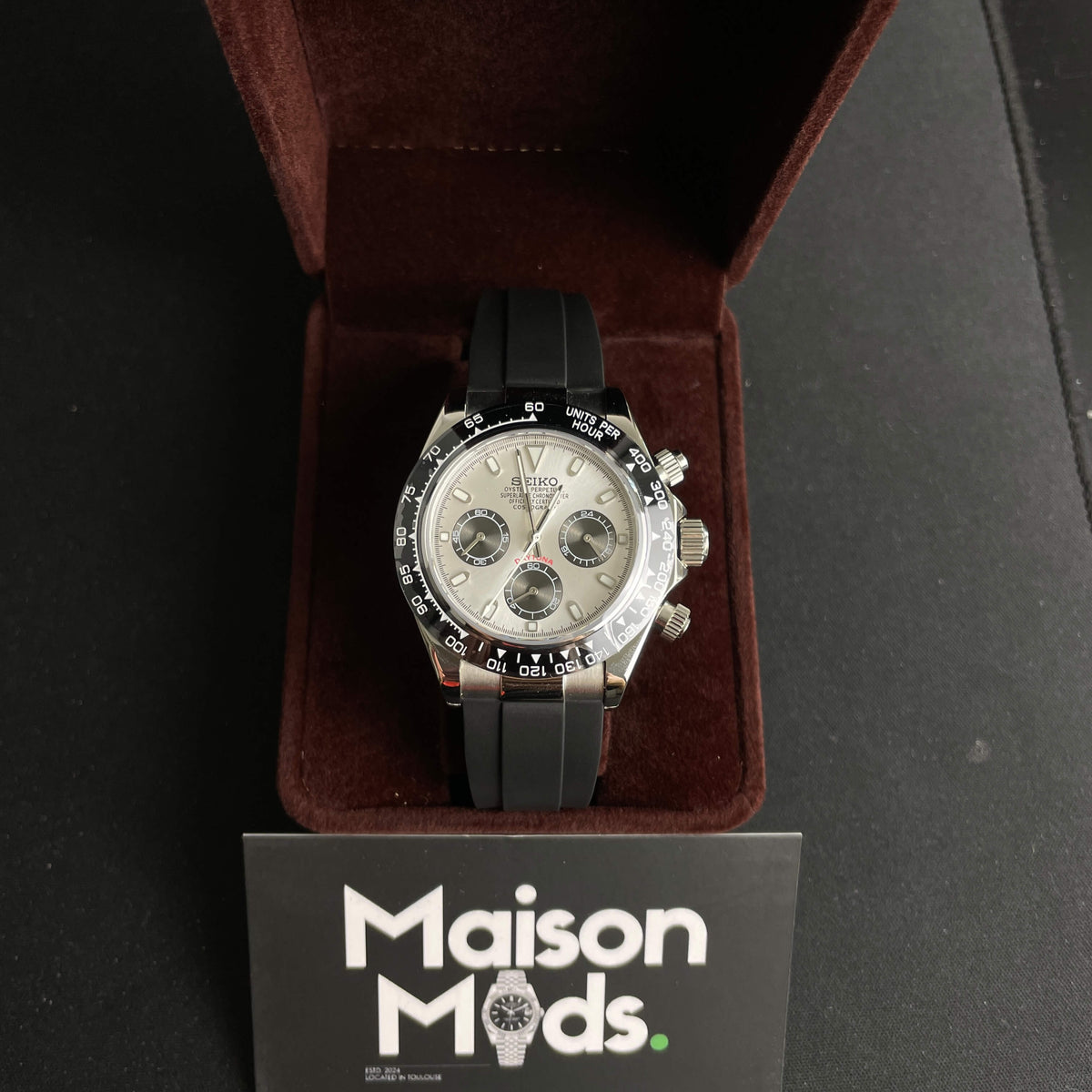 SEIKO MOD Daytona | Meteorite Oysterflex