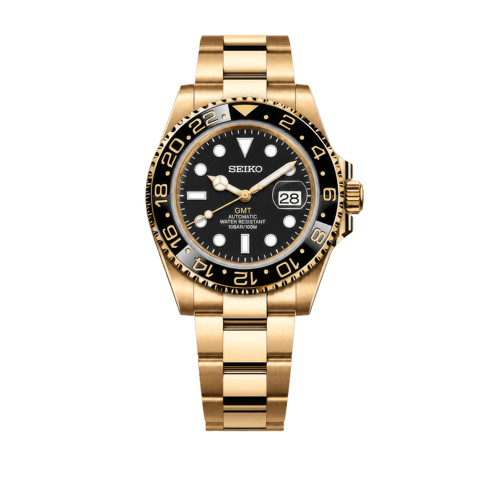 SEIKO MOD GMT | Or & Noir