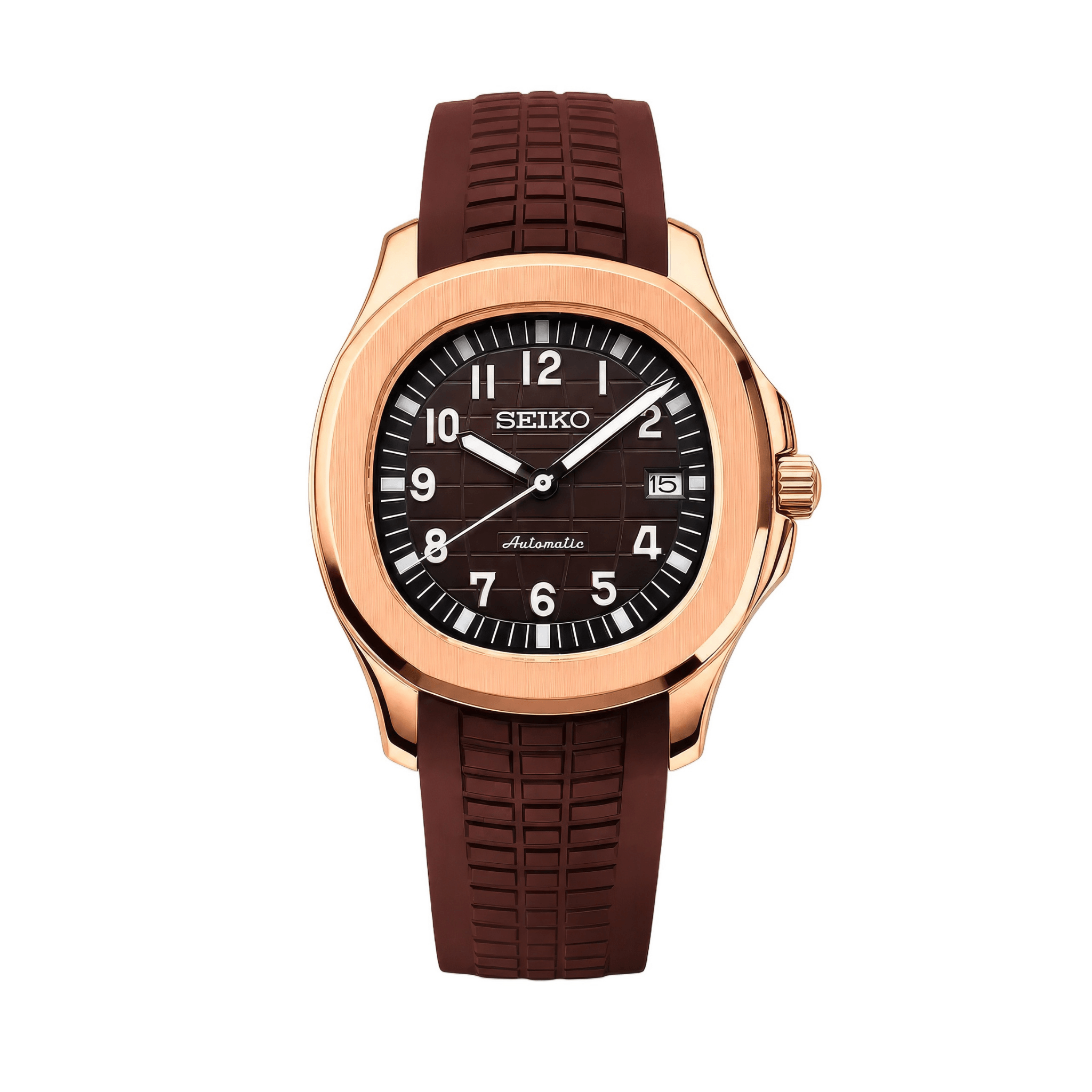 SEIKO MOD Aquanaut | Marron & Or Rose