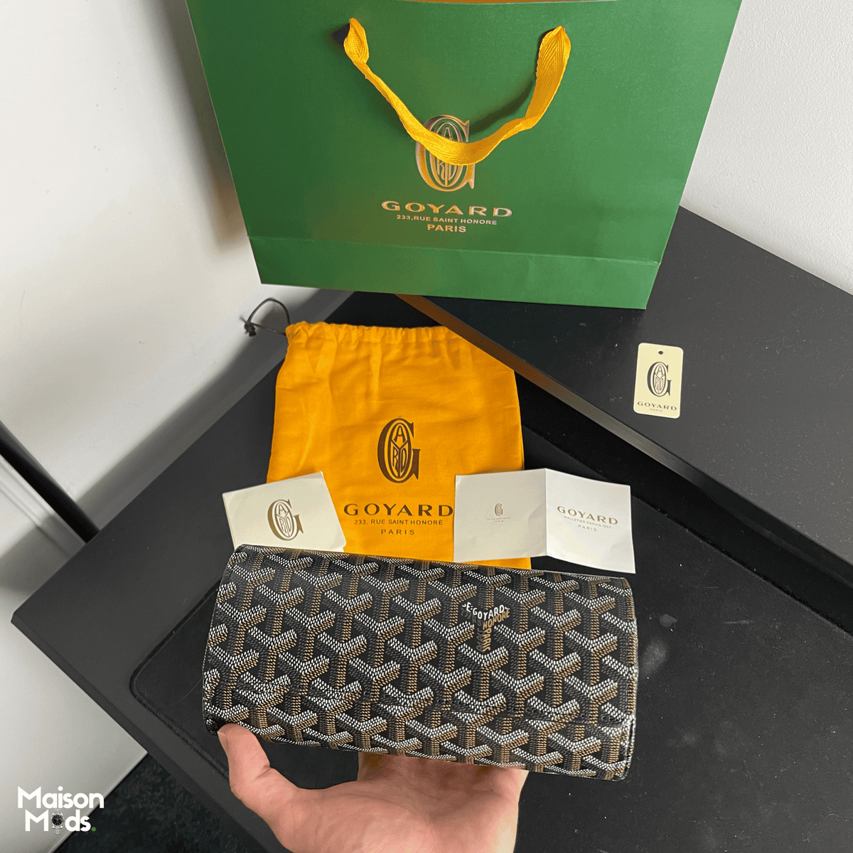 Étui 3 Montres en Cuir & Toile Goyardine
