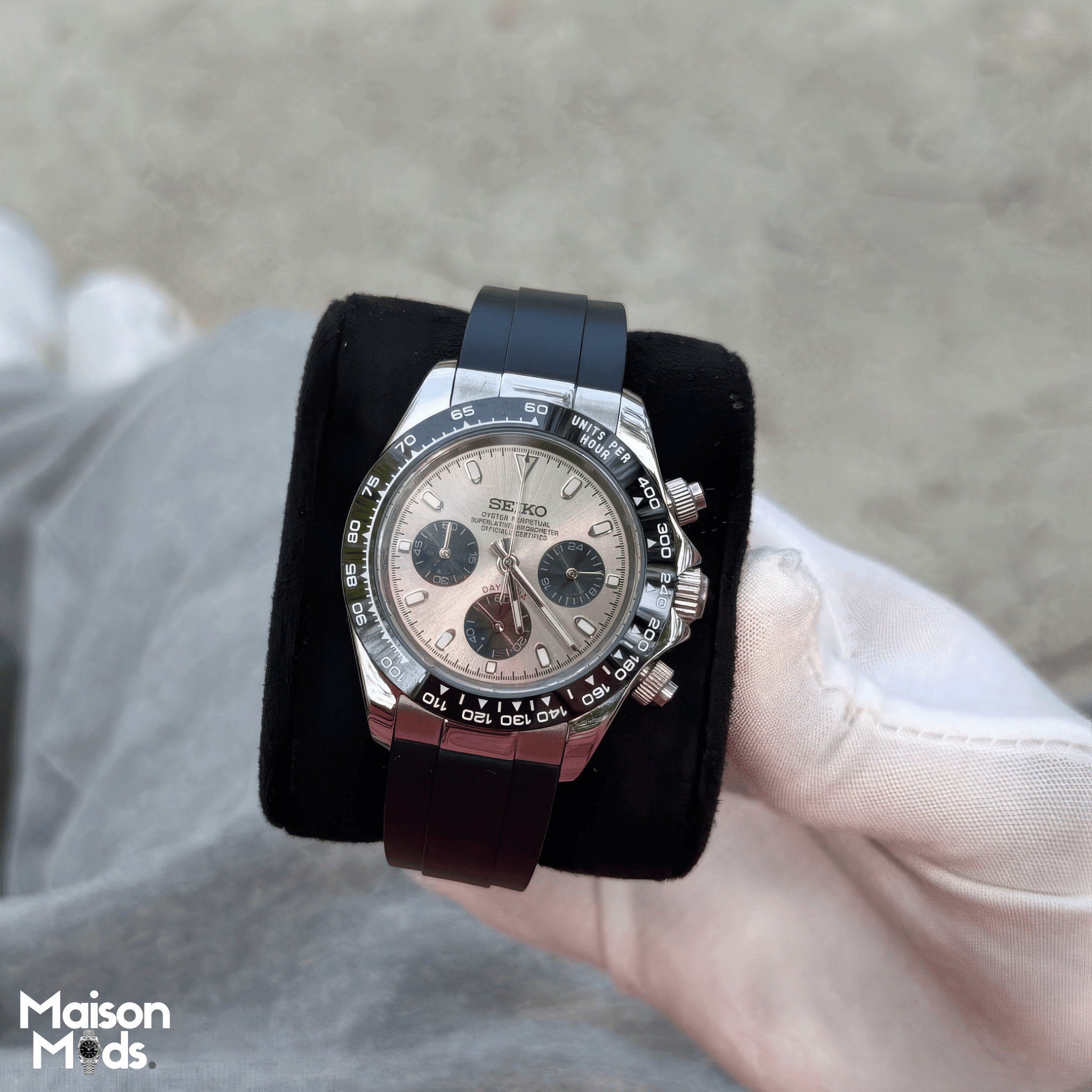 SEIKO MOD Daytona | Meteorite Oysterflex