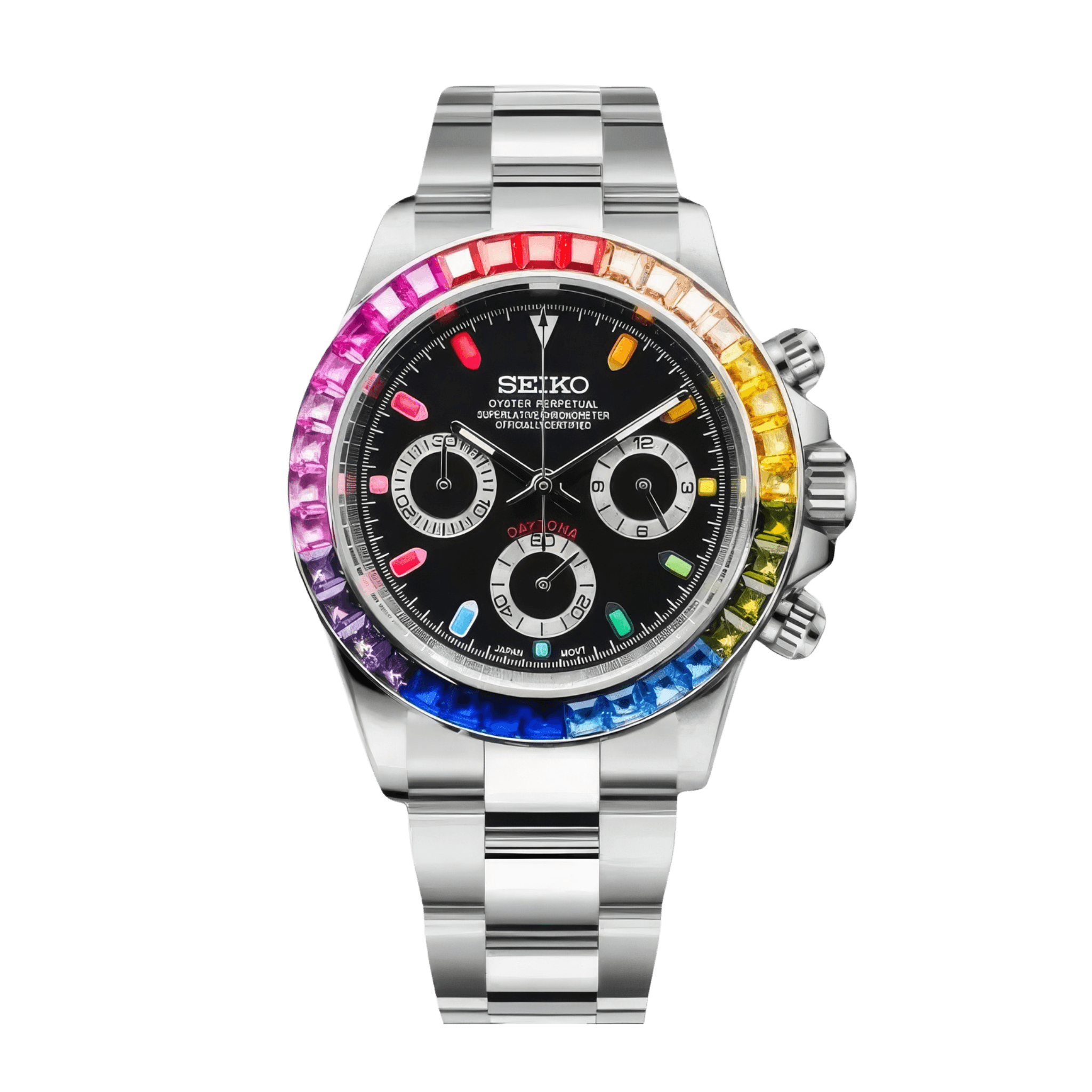 SEIKO MOD Daytona | Rainbow Argent