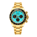 SEIKO MOD Daytona | Or & Bleu Tiffany