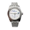 SEIKO MOD Datejust | Blanc – “Who Cares I’m Already Late”