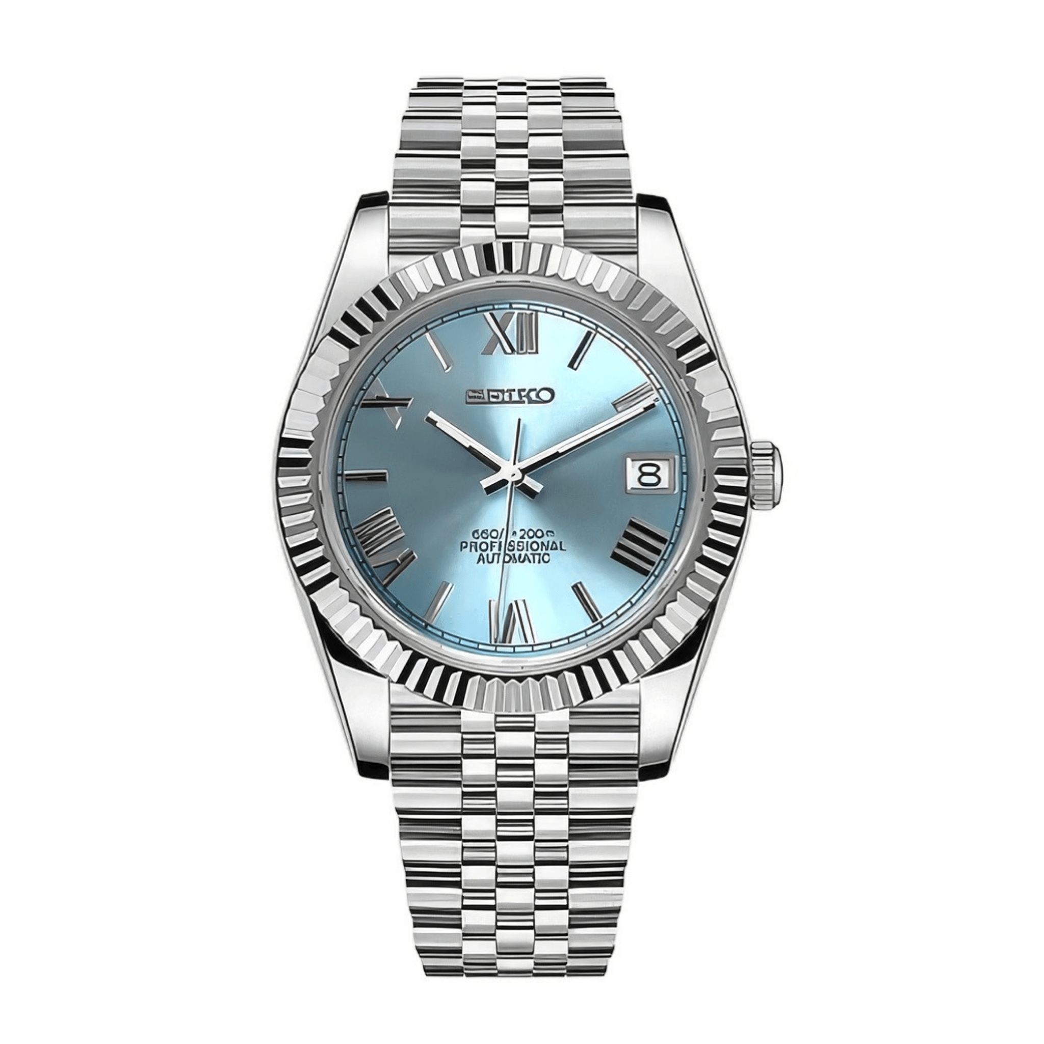 SEIKO MOD Datejust | "Roman" Bleu Ciel