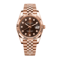 SEIKO MOD Datejust | Or Rose & Chocolat Diamant