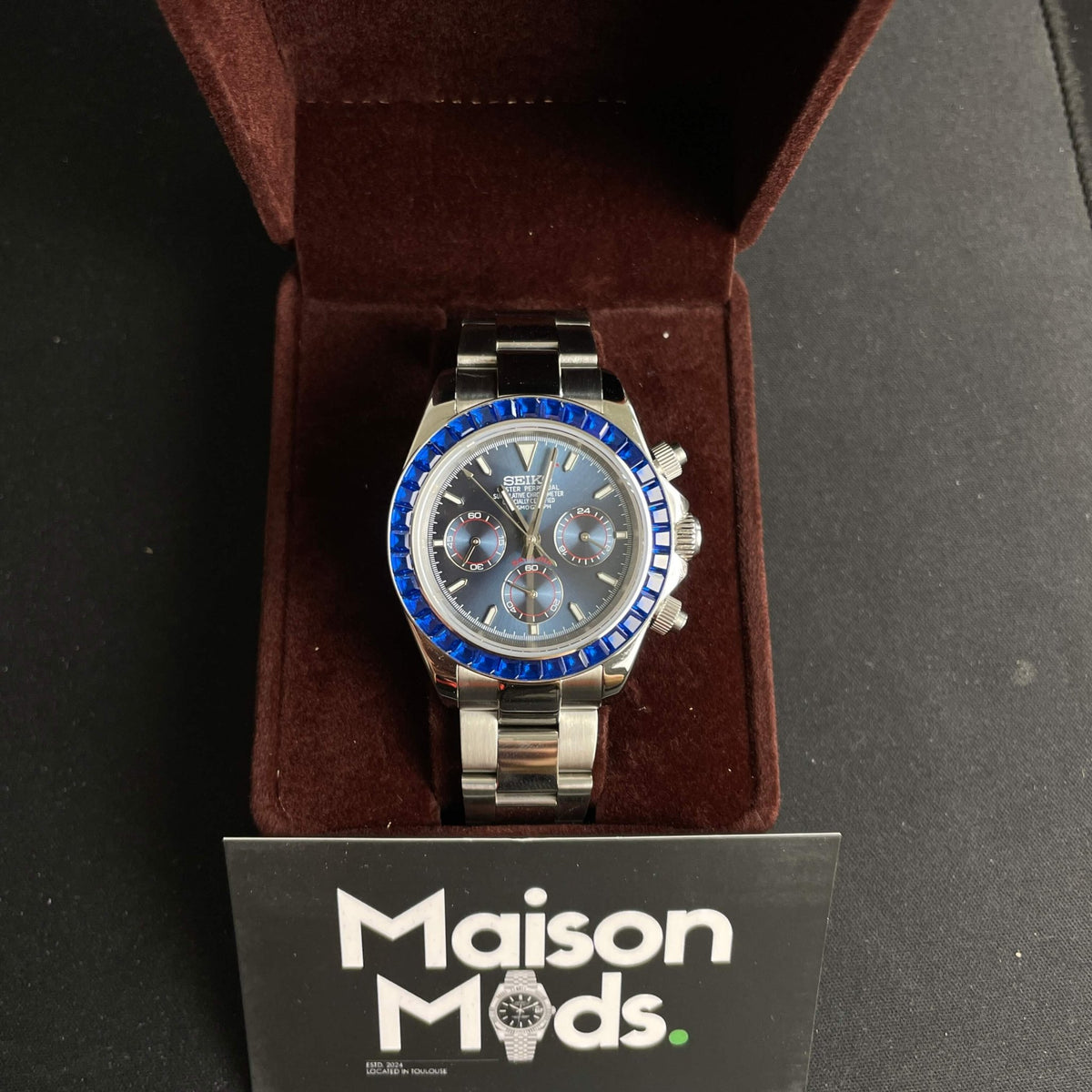 SEIKO MOD Daytona | Saphir Bleu